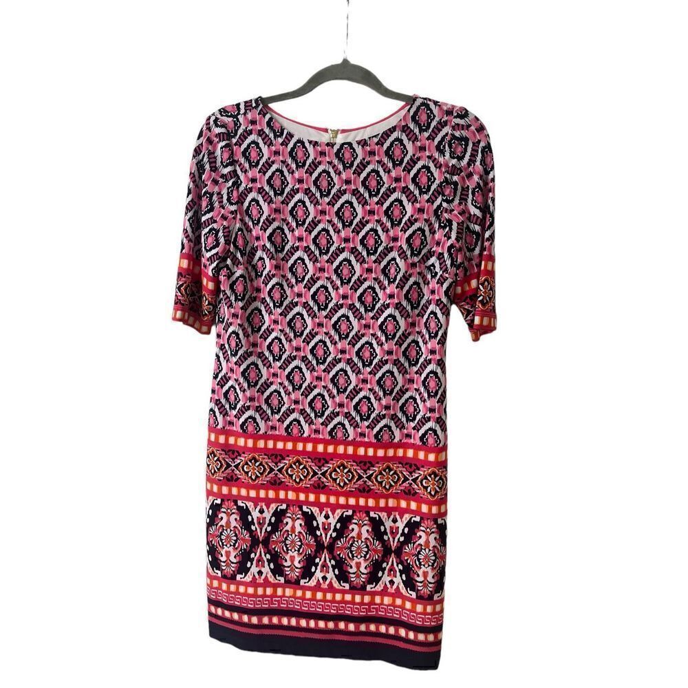 Eliza J shift dress multi color print sz 6